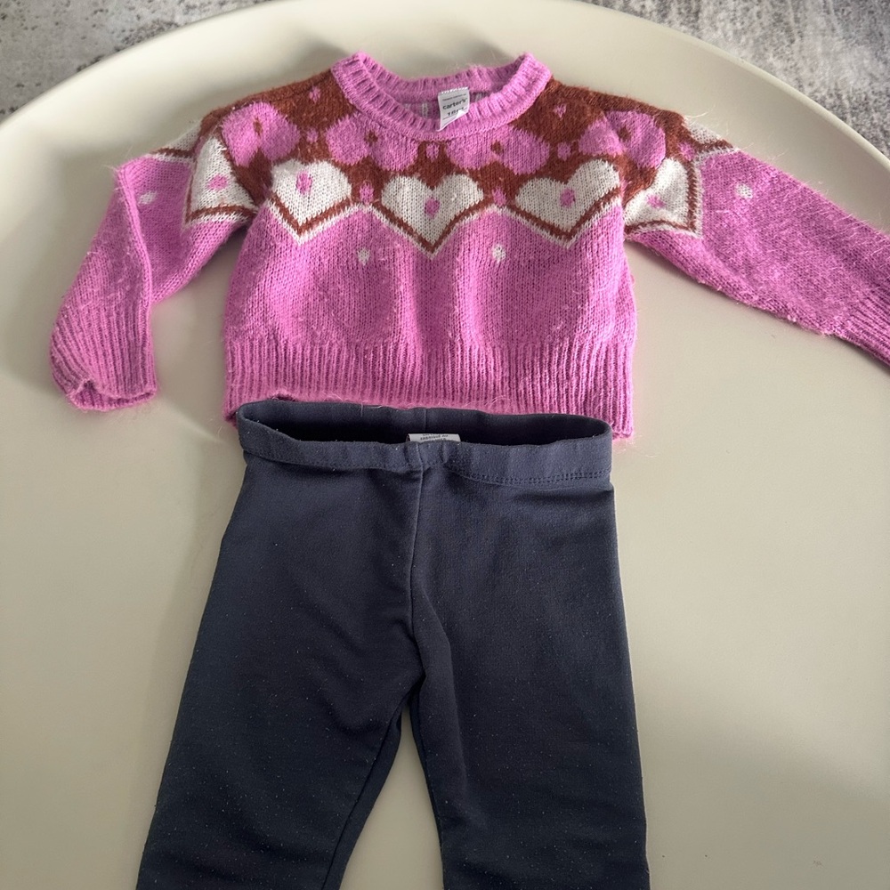 Carter's Pink and Brown Kids Matching Set